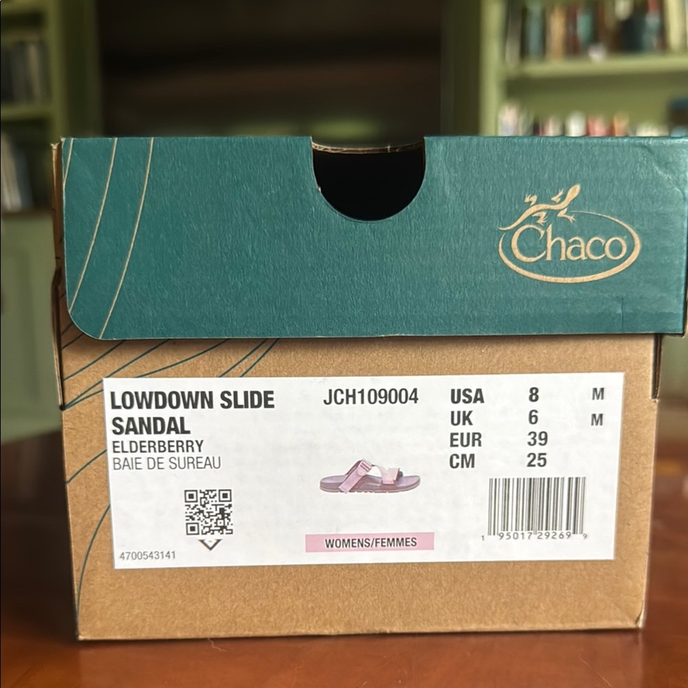 Chaco Lowdown Slide Sandal in Elderberry Women’s Size 8 / 39 NIB
